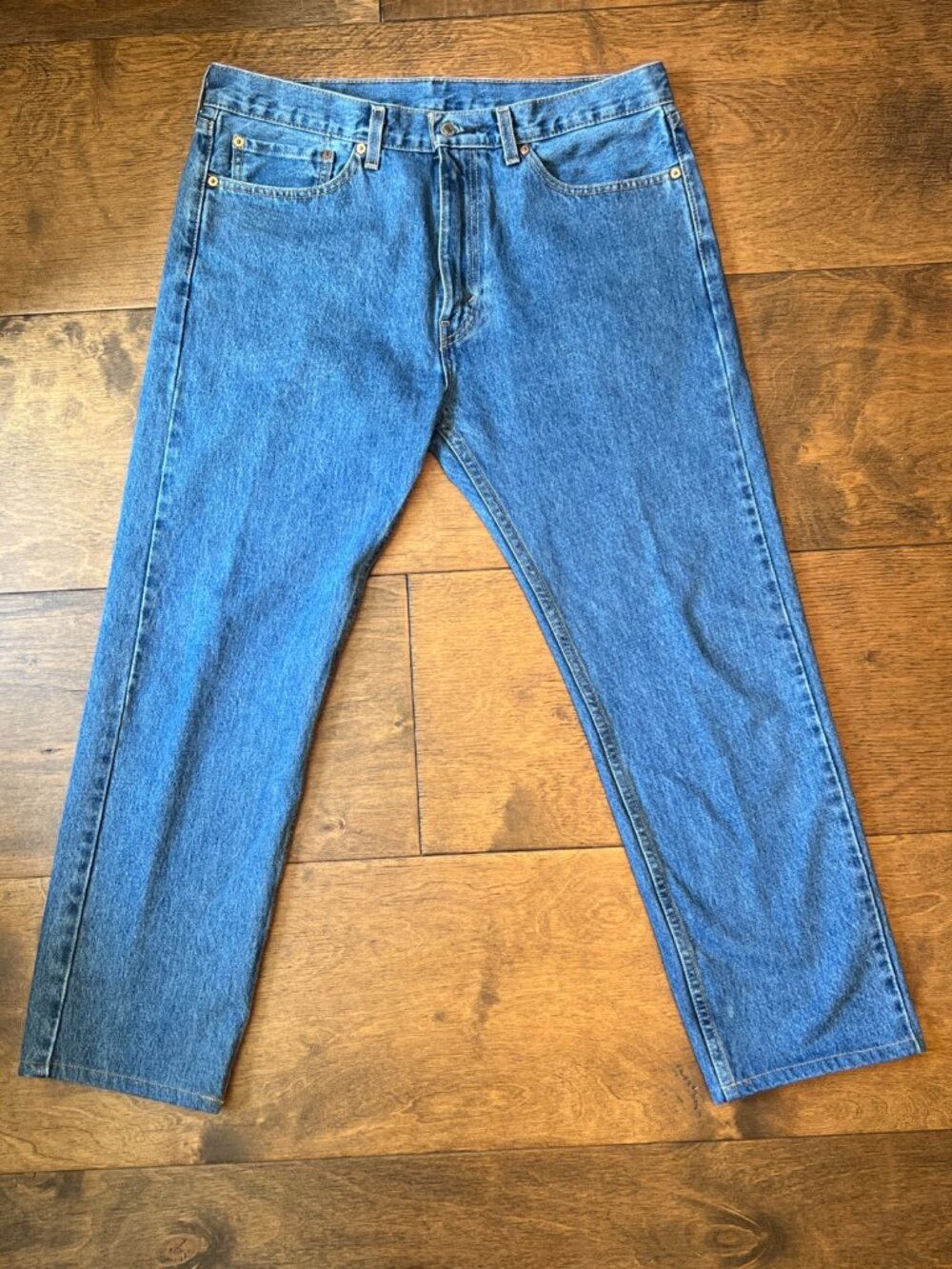 Levi’s 505 Straight Leg Jeans Men’s W36 L30 Light Wash Blue Denim A76925